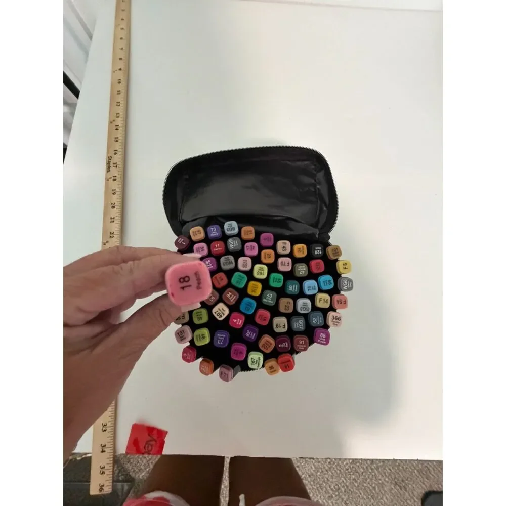 touch 60 pc double ended paint pens used once